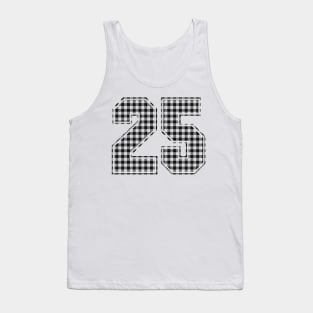 Plaid Number - 25 - Dark Tank Top